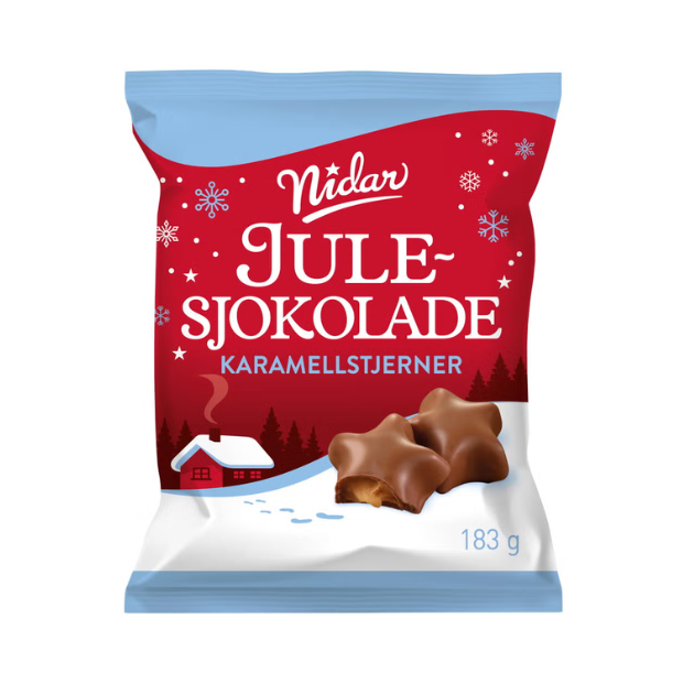 Nidar Caramel Stars - Karamellstjerner 183g Nidar